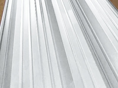 Окрашенный профнастил С10-1100, 0,45 мм, серо-белый