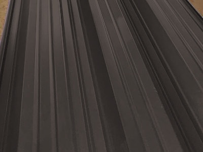 Окрашенный профнастил С10-1100, 0,45 мм, шоколадно-коричневый