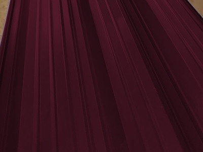 Окрашенный профнастил НС44-1000, 0,4 мм, вишневый