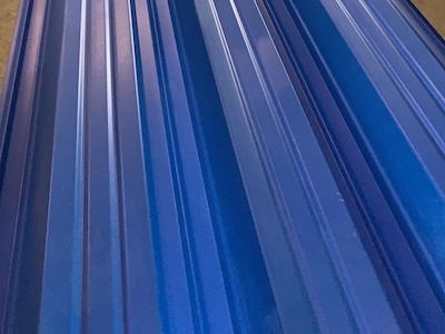 Окрашенный профнастил Н57-750, 0,8 мм, синий