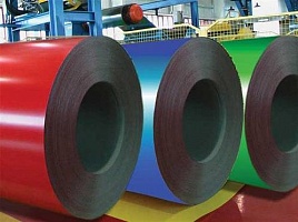 Оцинкованный рулон с полимерным покрытием RAL 5002, 0.5х1250